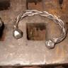 Celtic Wrist Cuff hand forged woven stainless steel