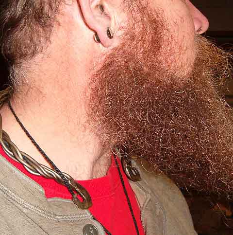 Hand Forged Celtic Torc of Woven Steel