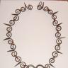 Hand forged iron heart necklace